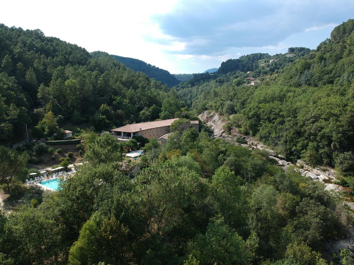 Logis Hotel Restaurant Le Domaine De L'Eau Vive Largentière Kültér fotó